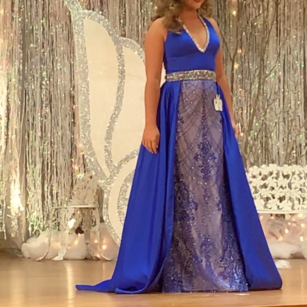 Royal blue, pageant or homecoming dress